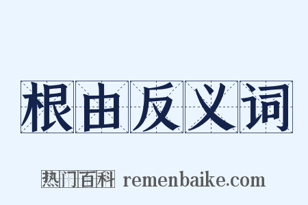 根由反义词是什么意思的图片